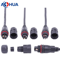Câble d'alimentation pour driver LED, type de fixation par vis, connecteur circulaire étanche à 3 broches IP68