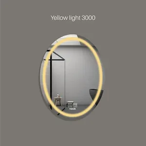 Salon de coiffure miroirs lumières luxe avec salle de bain désembuage Smart hôtel LED miroir