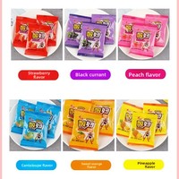 Bonbons gélifiés acidulés aux saveurs de fruits mélangés, bonbons QQ, assortiment de bonbons gélifiés aux fruits multicolores pour les enfants, collation et confiserie en gros
