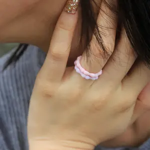 Bague De Mariage En Silicone Cho Femme Thể Thao Silicone Nhẫn Cưới