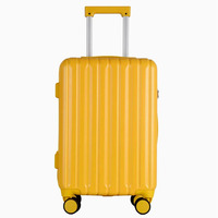 Valises de voyage en ABS et PC, ensembles de bagages à roulettes avec motif papillon, 4 roues