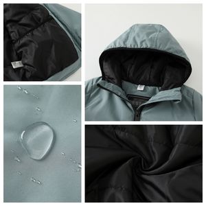 Veste d'hiver pour garçons, veste chaude en coton pour garçons, veste à capuche imperméable et coupe-vent pour garçons, tissu en polyester et doublure en coton - Product Image 3