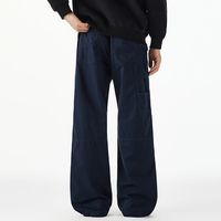 Jeans décontractés tendance de style américain pour hommes, nouveau style à la mode, coupe ample et droite, pantalon de travail de haute qualité