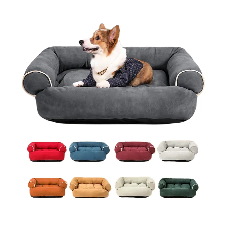 Luxury Large Dog Sofa Bed Indoor Breathable Cat Beds Pet House Orthopaedic Dog Bed
