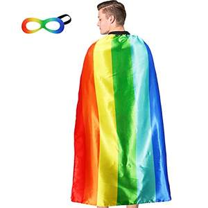 Personalizado adulto Arco Iris capa disfraces capas Cosplay capa de lujo para hombres mujeres vacaciones Cosplay fiesta - Product Image 1