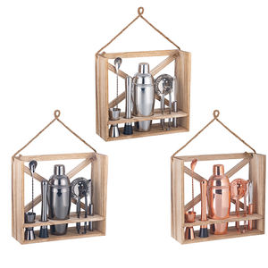 OUYADA-caja de madera de varios estilos, herramientas de <span class=keywords><strong>Bar</strong></span> de acero inoxidable, oro rosa, conjunto de coctelerí<span class=keywords><strong>a</strong></span>, barman - Product Image 3