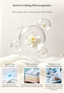 Detersivo per bucato 80% attivo, perle ammorbidenti ecologiche monouso con profumo a lunga durata, potenziatore di fragranza - Product Image 4