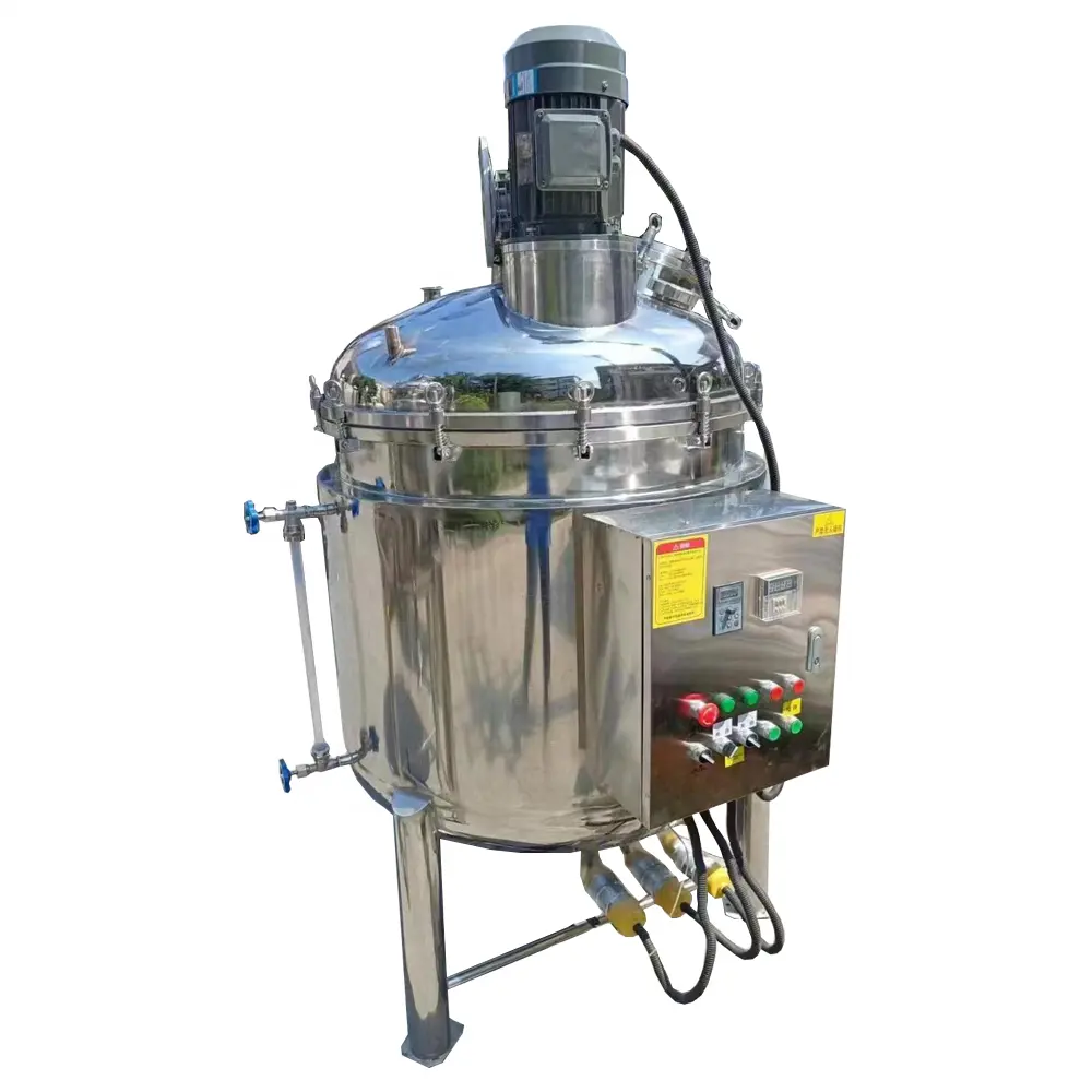 DZJX 50L 100L 200L 500L Vacuum Mixer Emulsifying Homogenizer High Shear Mixer Chemical Liquid Soap Mixing Tank Homogenizer Mixer