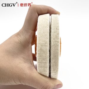 Ruote disco lucidanti in feltro di lana arancione angolare in lana lucidante per lucidare la ruota in feltro di lana lucidante in vetro duro - Product Image 3