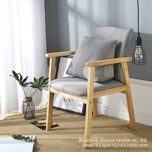 Coussin de lit moderne avec support dorsal à mémoire de forme, personnalisable, housse en polyester 200TC, rembourrage en coton PP, motif uni, pour salon - Product Image 3