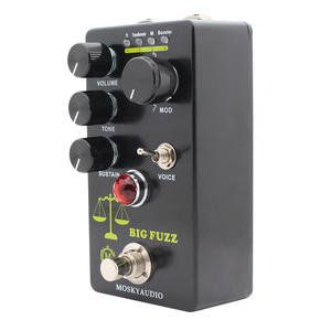 Direkt verkauf Hochwertiges schwarzes Aluminium-Multi-Effekt-Gitarren pedal BIG <span class=keywords><strong>FUZZ</strong></span> 4-MODE SELECTION KNOPF für Bassgitarre - Product Image 5