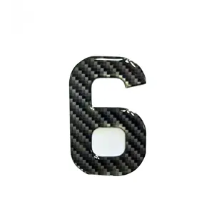 Harga pabrik disesuaikan epoksi perekat stiker kubah Bening, Stiker huruf Gel hitam cetak untuk huruf akrilik