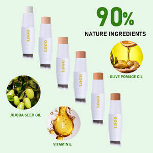 Stick correcteur de teint imperméable et non décolorant, éclaircissant 3 en 1 avec pinceau, contouring unisexe, tous types de peau, stick de contour - Product Image 3