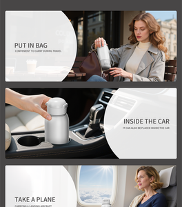 Chauffe-biberon de voyage rechargeable, portable, à chauffage rapide, tasse à eau à température constante, chauffe-biberon pour les voyages en plein air - Product Image 6