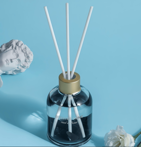 Venta al por mayor de lujo botella de vidrio transparente de larga duración flor romántica para caña difusor ambientador logotipo personalizado aromaterapia - Product Image 3