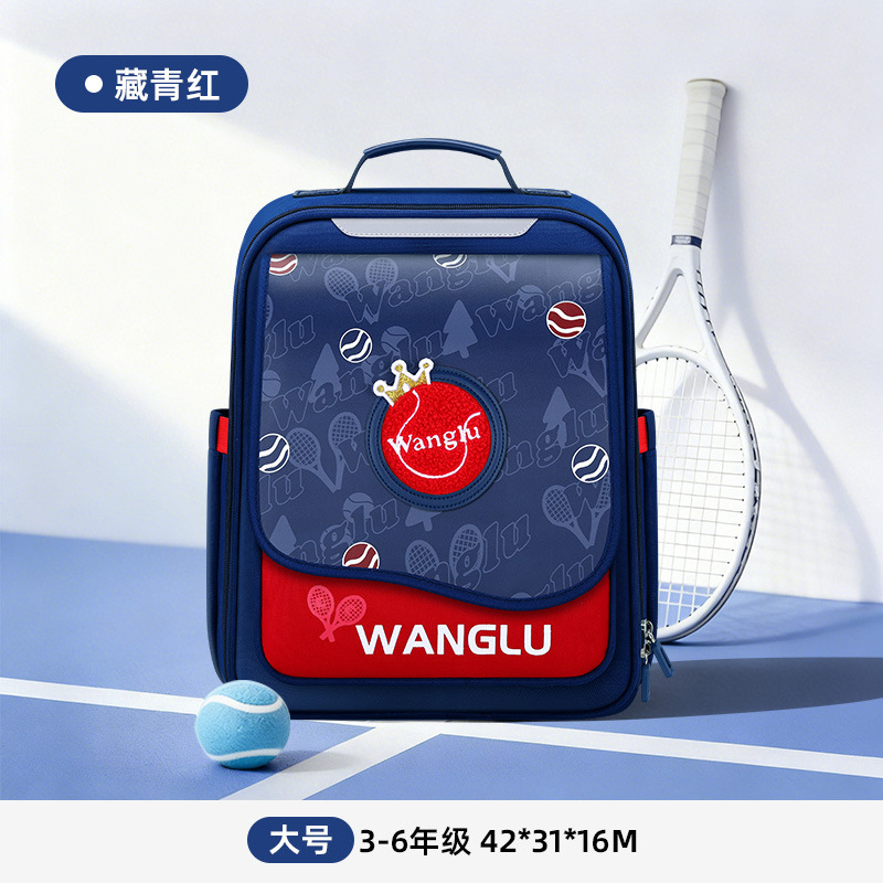 Large navy blue red
