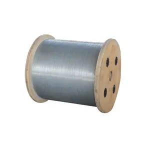 Galvanized RH Lay Grade 1570 1000m Reel 7.5mm 7 Wire Strand Galvanized Guy Steel Wire Strand For Rope