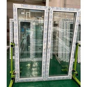 Eleganti Finestre e Porte in PVC/UPVC con Design a Battente, Telaio in Plastica, Tende a Rullo Orizzontali per Hotel, Tipo Tenda a Rullo per il Controllo degli Insetti - Product Image 4