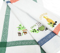 Lot de chiffons en microfibre et torchons de cuisine en coton biologique 40x48, personnalisables avec impression ou unis, pour la vente en gros