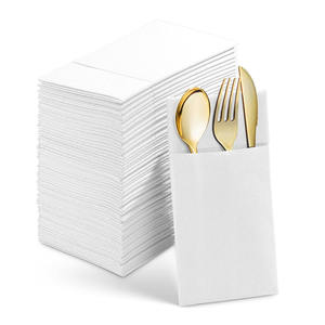 <span class=keywords><strong>Serviette</strong></span> en papier or <span class=keywords><strong>de</strong></span> poche <span class=keywords><strong>personnalisée</strong></span> avec fourchette et couteau restaurant boisson <span class=keywords><strong>de</strong></span> <span class=keywords><strong>mariage</strong></span> serviettes en papier personnalisées airlaid - Product Image 4