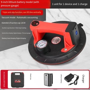 Ventosa de Vacío FYUN-A004 para Azulejos y Vidrio de 9 Pulgadas con Bomba de Aire Automática, Carga Máxima de 200 kg, Manómetro y Batería de Litio - Product Image 2