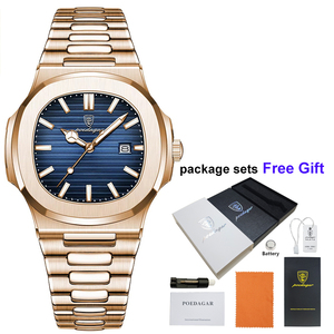 Relojes de Pulsera de Lujo para Hombre Poedagar, Modelos en Oferta, Relojes de Cuarzo Originales Resistentes al Agua para Hombre, <span class=keywords><strong>Reloj</strong></span> Para Hombre, Montre Homme - Product Image 1