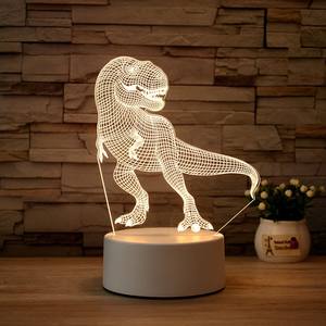 Ventes chaudes, directement de l'usine, veilleuse LED <span class=keywords><strong>licorne</strong></span>, lampe en forme d'aile 3D avec télécommande, motif de dinosaure pour la chambre des enfants, cadeau - Product Image 4