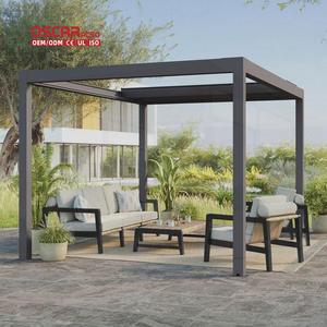 Structure d'ombrage extérieure rétractable imperméable en promotion pour patio, jardin et balcon – Pergola rétractable - Product Image 1