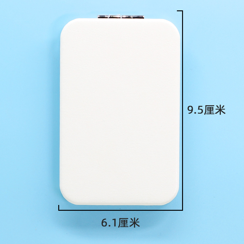 กระจกพกพาหนัง PU