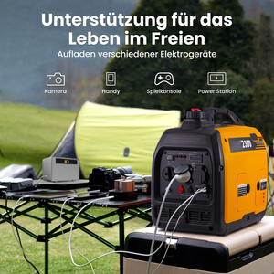 Générateur d'énergie à onduleur <span class=keywords><strong>2300</strong></span> <span class=keywords><strong>W</strong></span>, super silencieux et portable pour le camping en plein air, les camping-cars, les voyages, les garages et les caravanes - Product Image 1