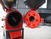 Machine agricole multifonctionnelle automatique à moteur diesel pour le décorticage et le broyage du riz, avec fonction de moulin à riz et moteur à roulement
