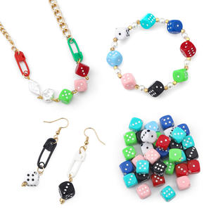 Special Offer 10mm <b>Black</b> Rounded Dice No. 10 Table Game Accessories Cross-Border Supply 1cm - Product Image 3