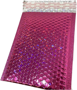 Custom Logo Full Printing Poly Bubble Shipping Bag Black Metallic Padded Mailer Tear Proof Waterproof for <b>Packaging</b> - Product Image 1