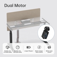 Bureau debout électrique moderne en métal avec fonction mémoire, hauteur réglable, poste de travail ergonomique pour ordinateur, pour bureau à domicile, blanc/noir