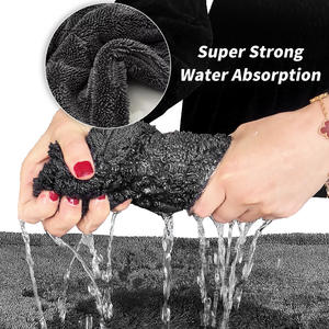 1200GSM両面60*90CMカスタム車両用雑巾ツイストループマイクロファイバー車乾燥クロス車ディテーリングタオル - Product Image 5