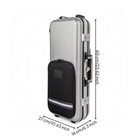 Sac de transport portable pour saxophone alto en ABS, étui rigide étanche pour la pratique quotidienne et les voyages en extérieur