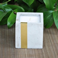 Bougie en paraffine parfumée Caro Square dans un bocal pour la décoration de la maison, fabriquée au Vietnam