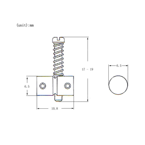 6 cái dây yên ngựa đàn Guitar điện Jazz Master cho đàn Guitar điện JM một phần mảnh - Product Image 6