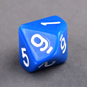 Dados de 10 caras duraderos de acrílico amarillo, bordes lisos <span class=keywords><strong>D10</strong></span>, 16mm, juegos de mesa, dados, juego de fiesta, dados de utilería - Product Image 4