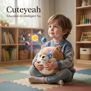 Peluche Shiba Inu connectée avec commande vocale ChatGPT, jouet éducatif parlant pour enfants, lavable, pour l'heure du coucher - Product Image 1