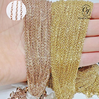 Tendance estivale : Collier ras-du-cou polyvalent en acier inoxydable à maillons en O croisés, accessoires de chaîne pour pendentifs vierges DIY, vente en gros