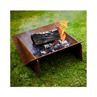 Cheminée à bois personnalisé pour l'extérieur, brûleur en métal rouillés, Corten en acier