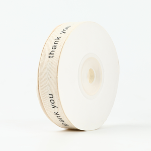 Cintas de algodón ecológicas de 1,5 cm de alta calidad, logotipo de marca impreso personalizado, estilo de una sola cara, lazo de regalo personalizado al por mayor - Product Image 6