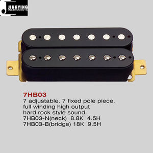 Vente en gros 7HB03 Micros basse <span class=keywords><strong>guitare</strong></span> électrique 7 réglables 7 pièces à poteau fixe Micros pont style <span class=keywords><strong>hard</strong></span> <span class=keywords><strong>rock</strong></span> Excellent son - Product Image 3