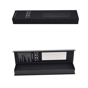 Luxury Human Hair Búi Extension Wigs Matt Magnetic Đóng Gói Bao Bì Giấy Hộp Các Tông Với Satin Và Ribbon - Product Image 5