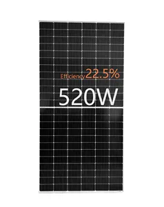 510w 520w 503w Monocrystalline Solar Panels Embossed Solar Panels for Home EVA Solar Panel Mono 35mm Anodized Aluminum Alloy 20%