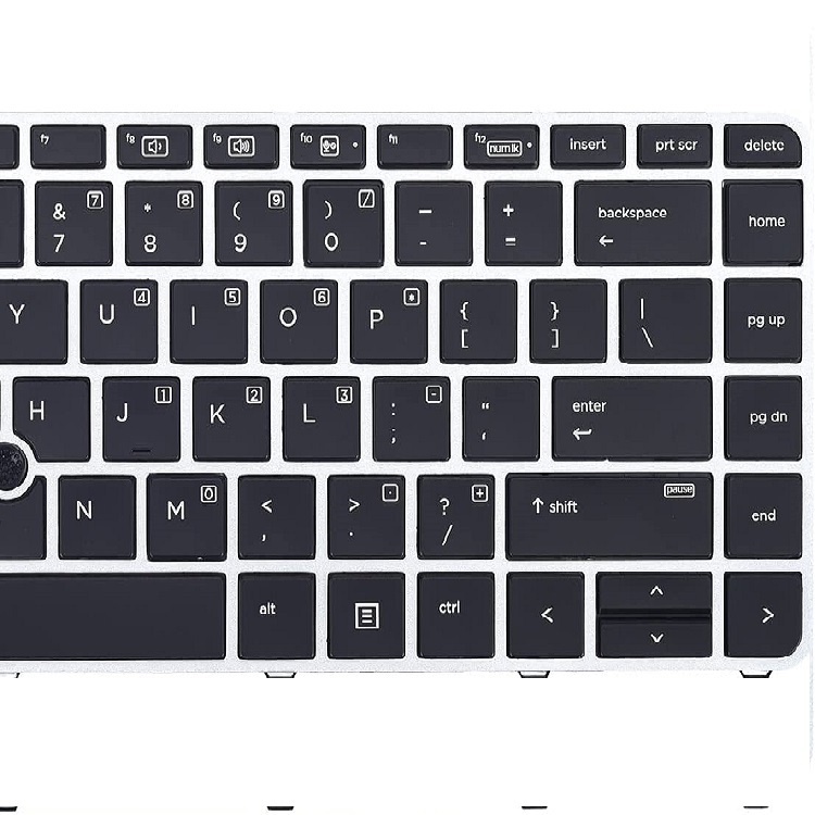 Vervangend Toetsenbord (US-layout) Voor HP EliteBook 840 G3 – Met Zilveren Frame, Compatibel Met 836308-001, 821177-001 En 745 G3
