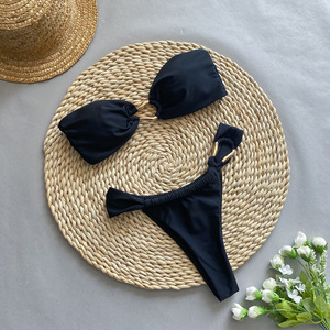 TW Bandeau <strong>Bikini</strong> 2024 Sexy High Cut Swimwear for Women Custom <strong>Plus</strong> <strong>Size</strong> Female Swimwear with Unique Print Bra Style <strong>Bikini</strong> <strong>Set</strong> - Product Image 4
