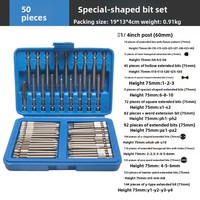 Tournevis Perceuse Manuelle Entièrement Automatique Magnétique en Acier Chrome Vanadium – Kit Complet de Têtes de Perçage 50/36 Pièces