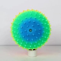 Ballon de massage gonflable arc-en-ciel de 15 cm en PVC entièrement pulvérisé, idéal pour l'exercice des mains et à usage polyvalent – Vente en gros usine
